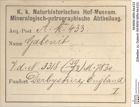 Etiketten zu Galenit (NHMW-MIN-Ak433)